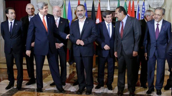 US, EU and Arab officials meeting in Rome as the Friends of Syria Group [AFP]