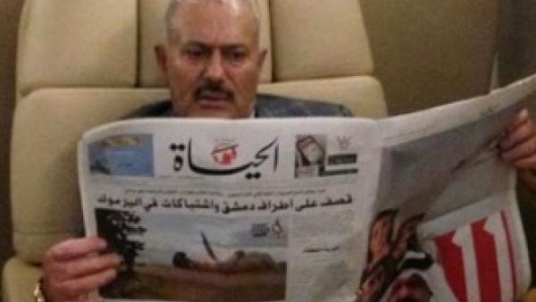 Ex Yemeni leader Ali Abdullah Saleh was papped enjoying his post-dictatorship life. (Image via Buzzfeed)