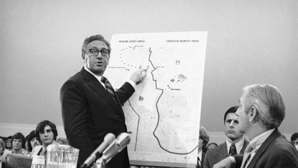Henry Kissinger, heart-throb of many a politics student, had big plans for the Middle East in the 70s. (Image courtesy of lebanonspring.com)