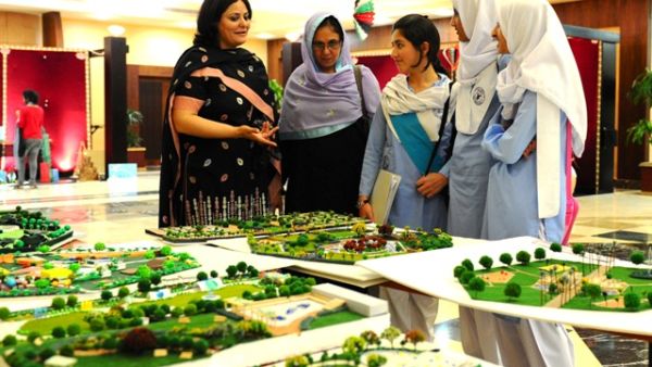 School students who participated in ADU's creativity competition School students who participated in ADU's creativity competition