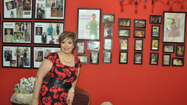 Certified Image Consultant, Alia Al Monla, during the Beirut opening