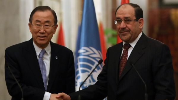 Iraq's leader Al Maliki rejected Ban's calls for dialogue, saying: "We do not hold dialogue with Al Qaeda". (AFP)