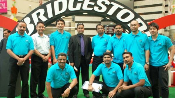 The Bridgestone Tyre Safety and Eco Station roadshow at the Al Wahda Mall, Abu Dhabi