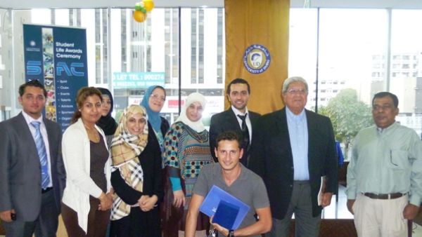 During the honoring ceremony