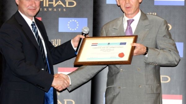 Captain Richard Hill and Gerard Michels, Ambassador of the Kingdom of the Netherlands to the UAE Captain Richard Hill and Gerard Michels, Ambassador of the Kingdom of the Netherlands to the UAE