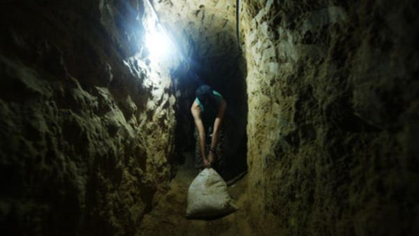 At least 10 tunnels between Gaza and Egypt were destroyed this weekend as part of Egypt's effort to create a buffer zone on its shared border with the Palestinian territory (File Archive) At least 10 tunnels between Gaza and Egypt were destroyed this weekend as part of Egypt's effort to create a buffer zone on its shared border with the Palestinian territory (File Archive)