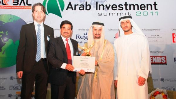 Emirates NBD executives receiving the award