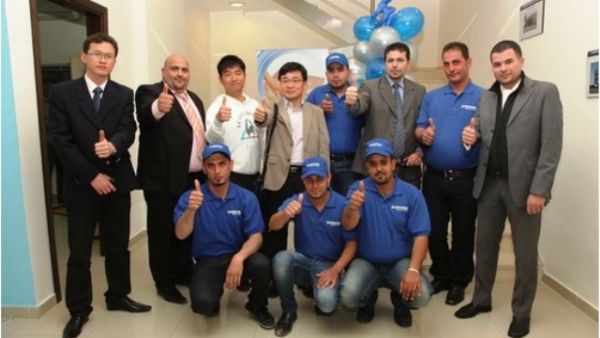 Professional Korean experts in Jordan supervised the work on the AC units