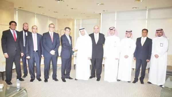 Emile Habib of Gulf Related with Yasir Abu Sulayman of NCB and senior executives.