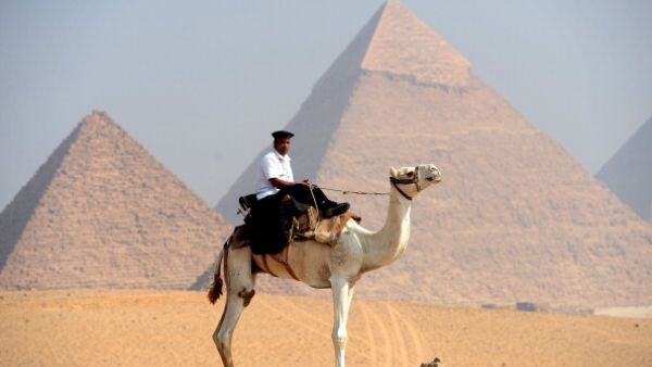 The Giza pyramids in Egypt. (Getty image).
