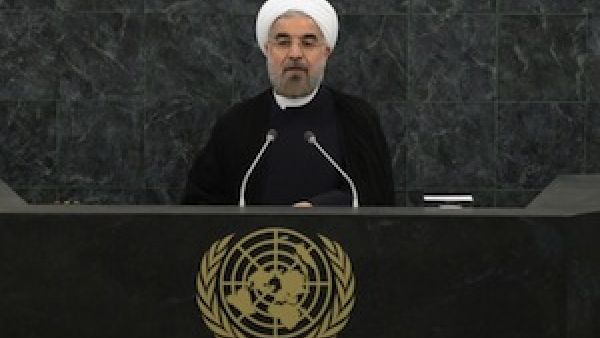 Rouhani's UN speech was slammed by Netanyahu, who rejected Iran's calls for discussion on nuclear weapons. (AFP)