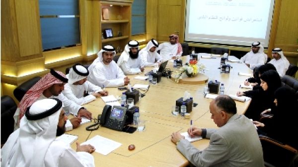 The delegation was briefed on the process of issuing laws and regulations in the municipal system of Abu Dhabi Emirate The delegation was briefed on the process of issuing laws and regulations in the municipal system of Abu Dhabi Emirate