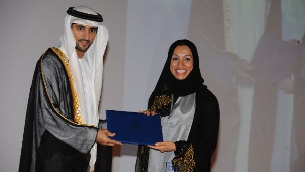 Sheikh Hamdan bin Mohammed Al Maktoum honoring Nada Al Shamma, Senior Manager Group Strategy at Dubai Properties Sheikh Hamdan bin Mohammed Al Maktoum honoring Nada Al Shamma, Senior Manager Group Strategy at Dubai Properties