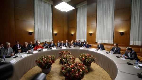 The talks in Geneva between Iran and the P5+1 ended after less than 10 minutes on Wednesday, emphasising the uphill battle that lies ahead for world leaders as they strive to resolve international issues over Iran's nuclear program. (AFP/Fabrice Coffrini)