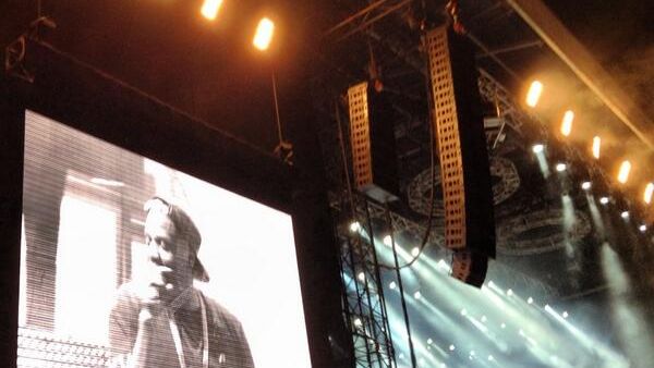 Jay Z performed to a sold out audience at Yas Marina Circuit. (Image: Twitter)