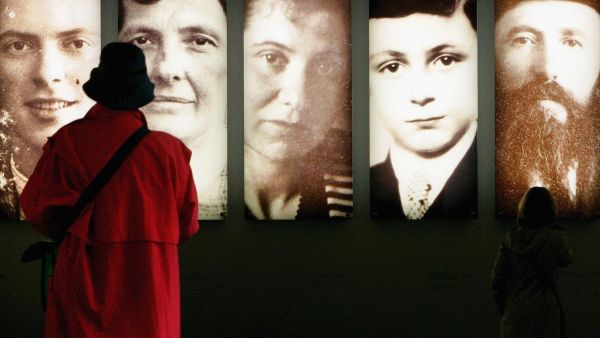People Visit Berlin Holocaust Memorial Information Center.