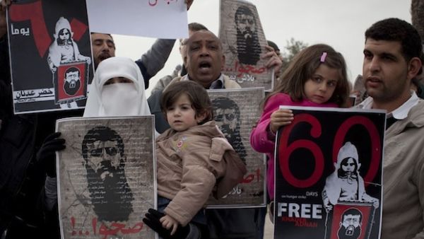 Friends, family, supporters, activists, all went out to advocate Khader Adnan's release. (Image source: "972mag.com")
