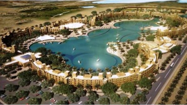 Upon completion, the lagoon will be entered into the Guinness Book of Records, said a statement released by the company on Wednesday.