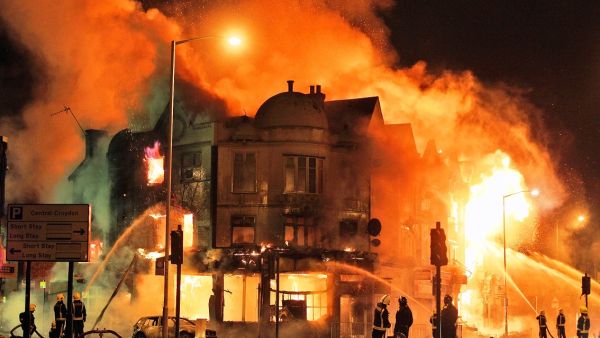 London is burning.