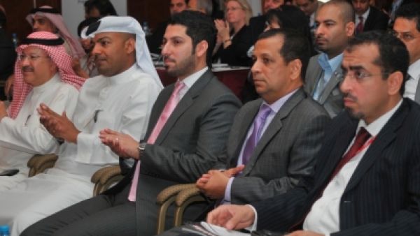 Bankers applaud at a GCC summit in Bahrain Bankers applaud at a GCC summit in Bahrain
