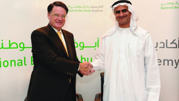 Ehab Anis Hassan, NBAD Group Chief Human Resources Officer and Sulaiman Al Jassim, Vice President of Zayed University Ehab Anis Hassan, NBAD Group Chief Human Resources Officer and Sulaiman Al Jassim, Vice President of Zayed University
