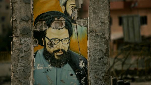Hassan Nasrallah is definitely a popular subject for cartoonists and political artists alike.