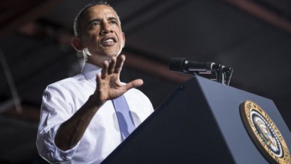 US President Barack Obama speaks at the Jacksonville Port July 25, 2013 in Jacksonville, Florida (AFP)