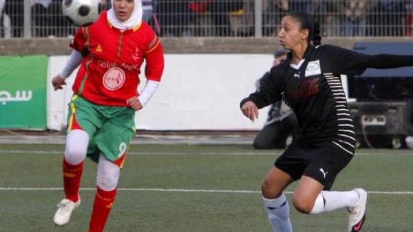 The Palestine womens' soccer team