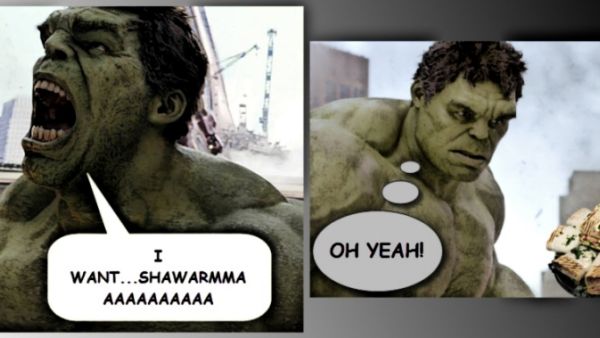 Even the Avengers couldn't keep their hands off this delicious Arabian street food!   