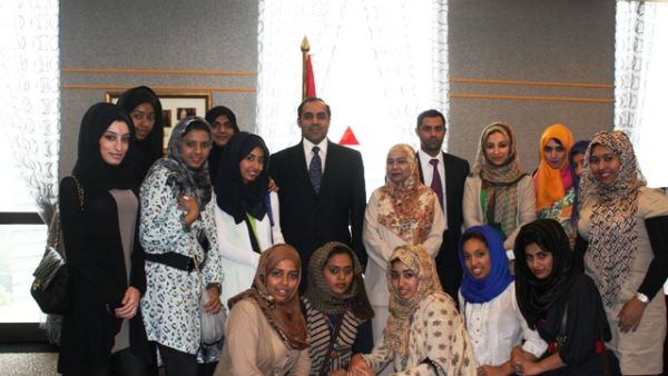 DWC students during their visit to Singapore