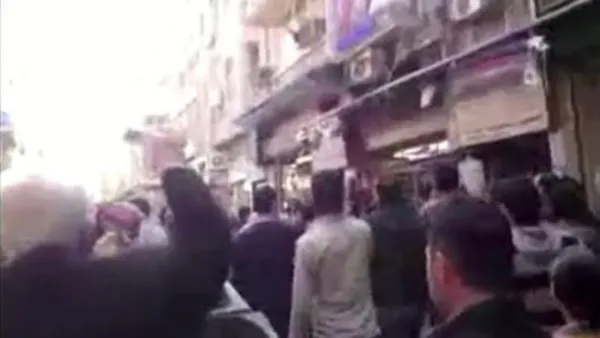 مظاهرة وسط دمشق- ارشيف