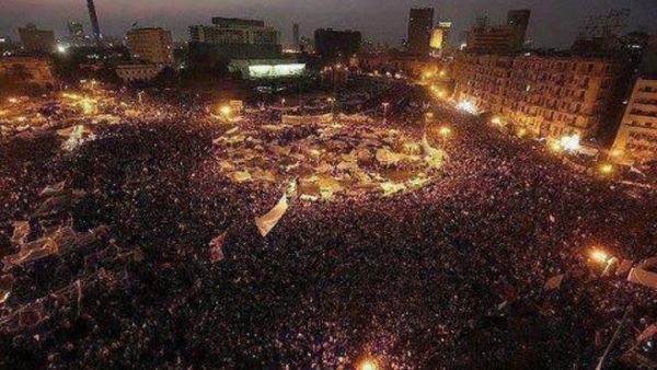 Tahrir Square on Tuesday evening