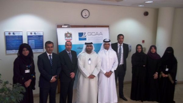 The delegation during their visit to GCAA