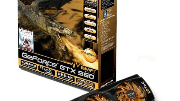 بطاقات الرسوم جي فورس جي تي إكس 560 GeForce GTX 560 الجديدة من زوتاك 