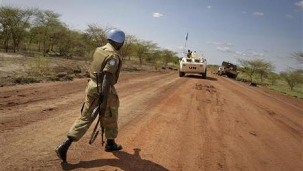دورية لقوات حفظ السلام الدولية في منطقة ابيي