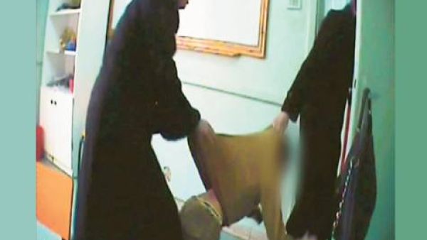 How can you trust these monsters with your disabled child?  (Image Credit: BBC Arabic)