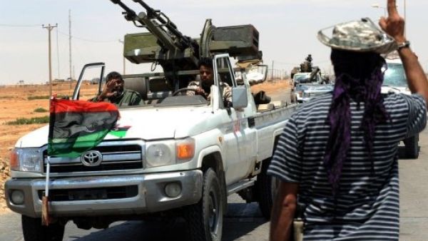 ثوار ليبيون في اجدابيا 
