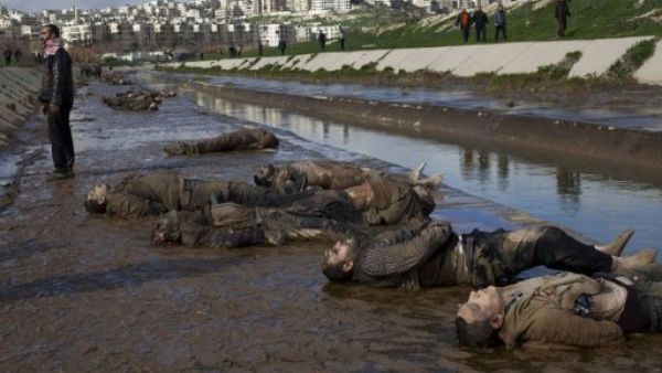 ضحايا مجزرة حلب الاخيرة