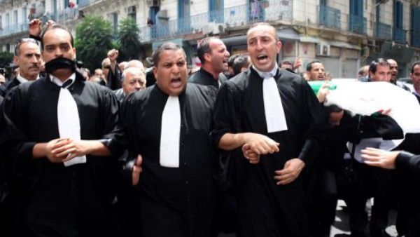عدد من المحامين الجزائرين يحتجون على قانون جديد ينعلق باستقلال مهنتهم