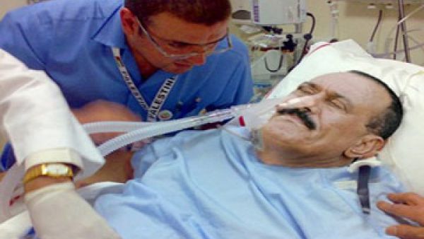 Yemen's Ali Abdullah Saleh photo-shopped for illustrative purposes to go with fictional sketch 'In the Waiting Room with Saleh'