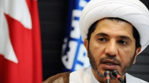 امين عام جمعية الوفاق الوطني الاسلامي البحرينية الشيخ علي سلمان
