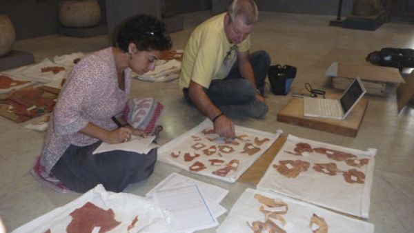 During routine archaeological research, a collection of 300 leather fragments of an Old Kingdom chariot were uncovered at the Egyptian Museum in Cairo.