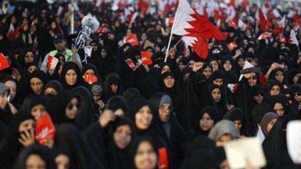 جانب من الاحتجاجات في البحرين على نتائج الحوار الوطني يوم الجمعة
