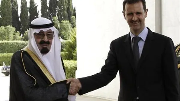 الاسد العائد من قمة مع العاهل السعودي 