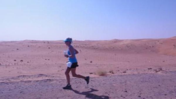 lone runner: Over 200 people took part in the Coast to Coast challenge. But unlike Todd, others used cycles