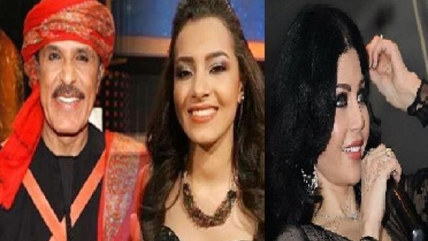الفنانة هيفاء وهبي وكارمن سليمان والفنان عبدالله بالخير