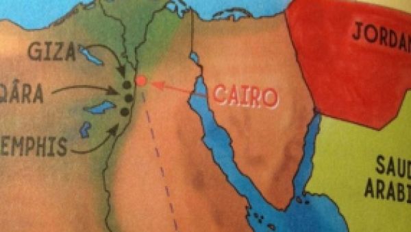 Scholastic is planning to revise the map illustration before republishing the children's story (Courtesy of the Examiner/Scholastic)