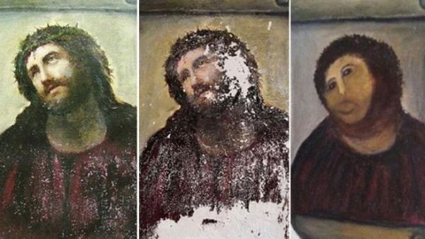 The ancient Christian painting that was destroyed 