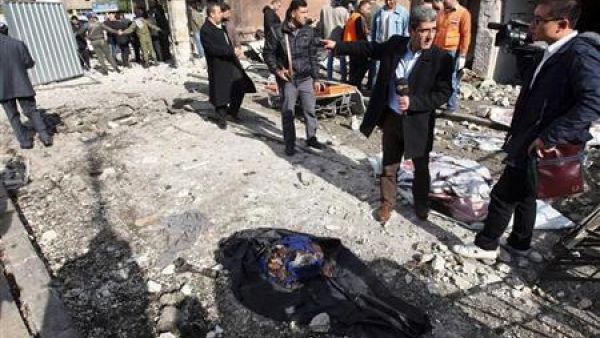 موقع تفجير انتحاري بدمشق