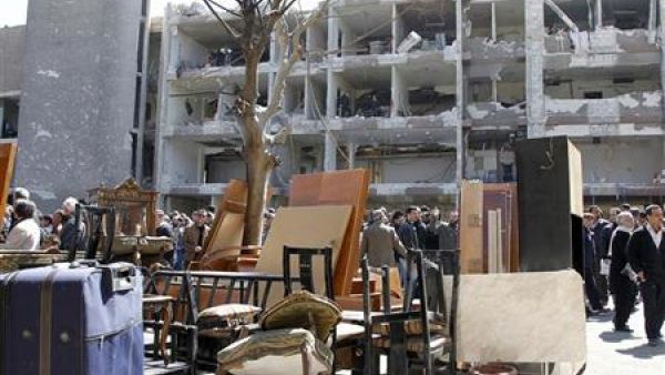 موقع انفجار في دمشق 